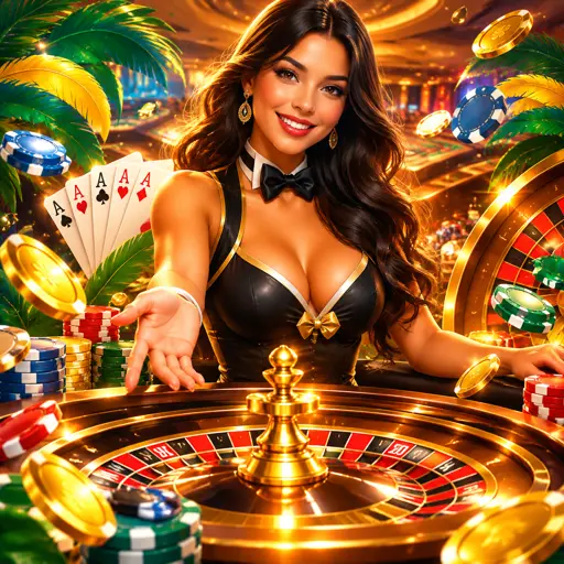 Estúdio de cassino ao vivo com várias mesas em transmissão